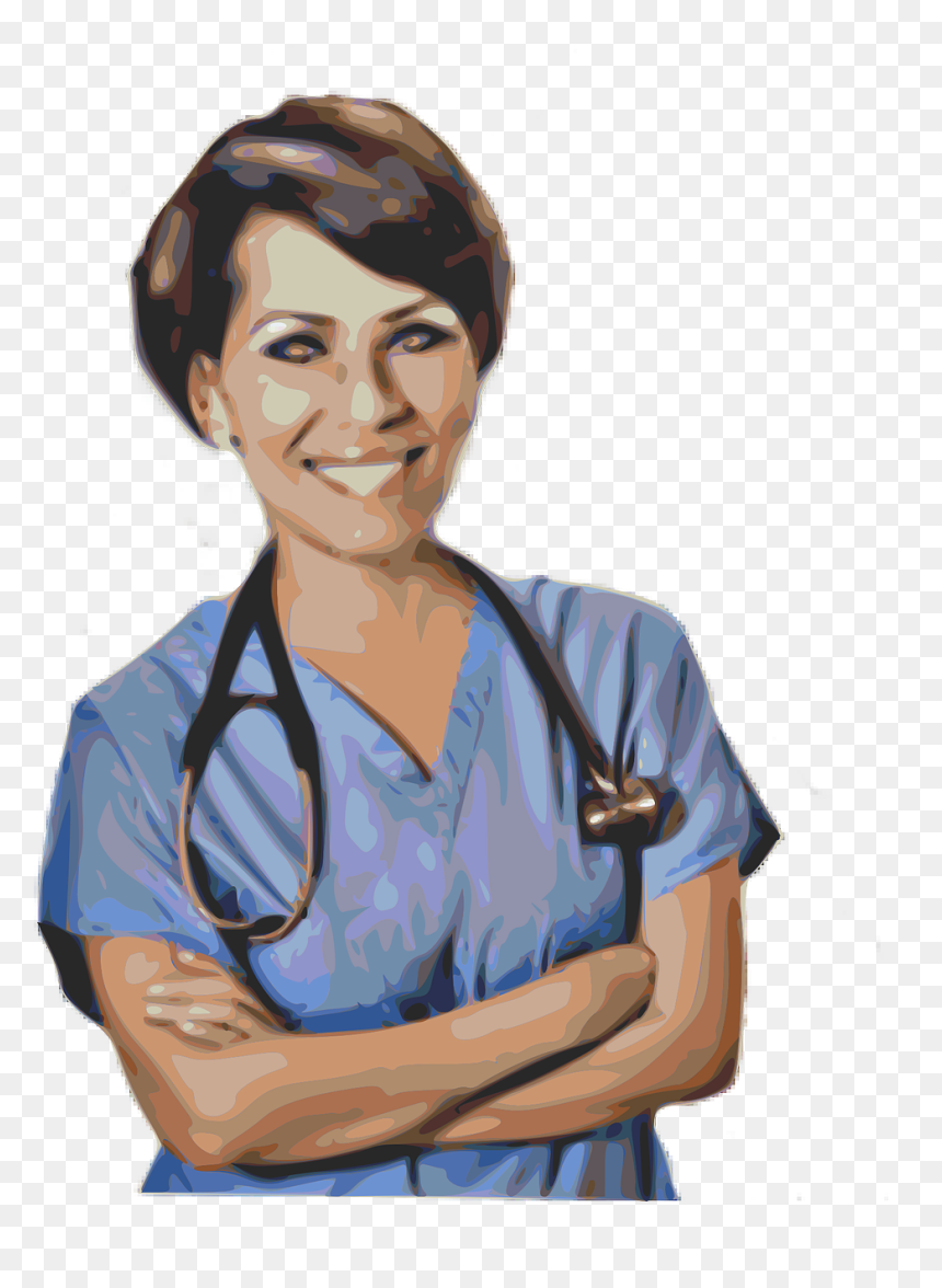 Modern Nurse Clip Art, HD Png Download - physician png