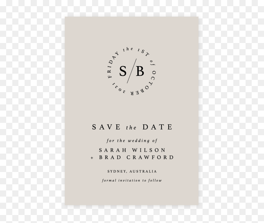 Circle Of Love, Black On Stone - Wall Clock, HD Png Download - save the date stamp png