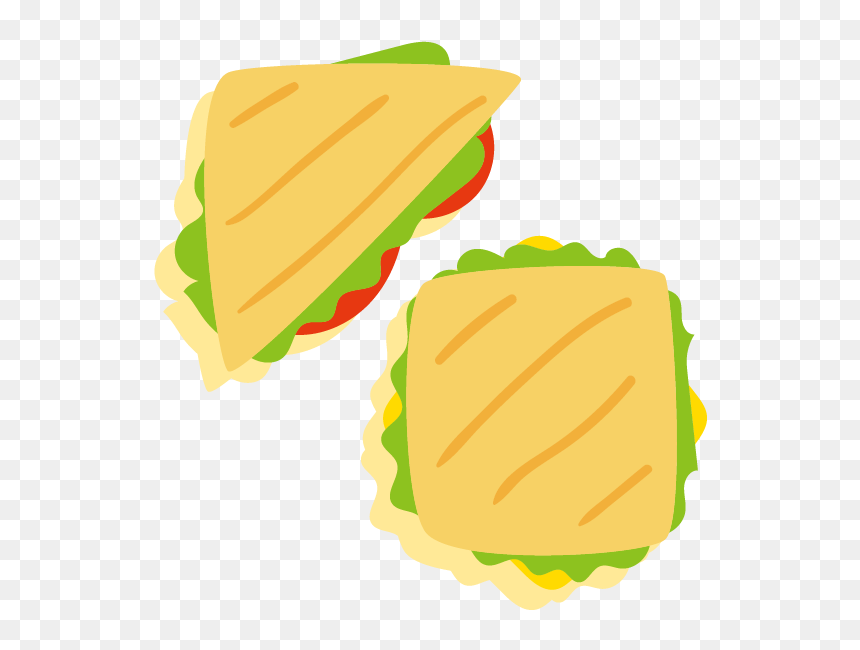 Panini Hamburger Club Sandwich Submarine Sandwich Fast - Sandwich Png Vector Top View, Transparent Png - club sandwich png