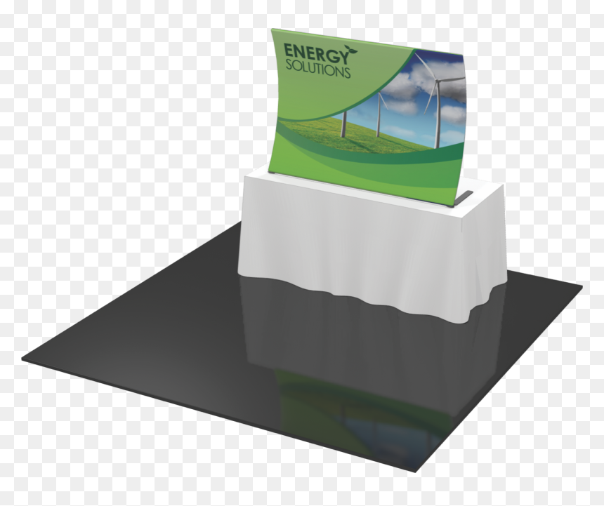 Table Top Wave Shape Design 1 Trade Show Display - Architecture, HD Png Download - wave shape png