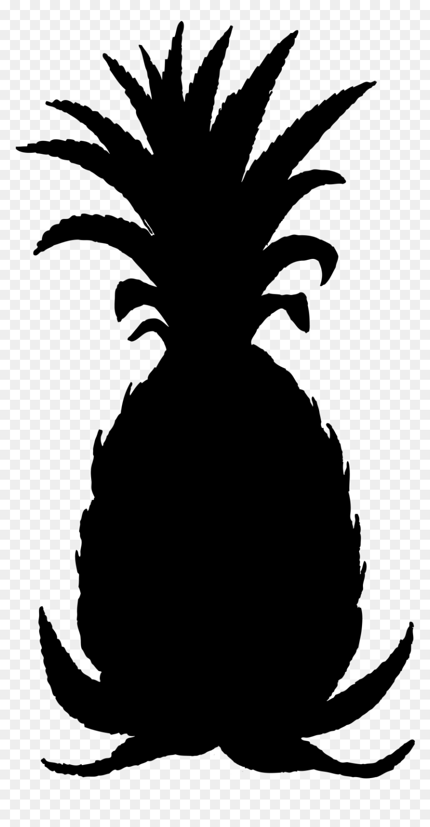 Pineapple, HD Png Download - black and white pineapple png