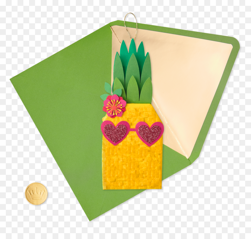 Pineapple Piñata Birthday Card , Png Download - Construction Paper, Transparent Png - pinata clipart png