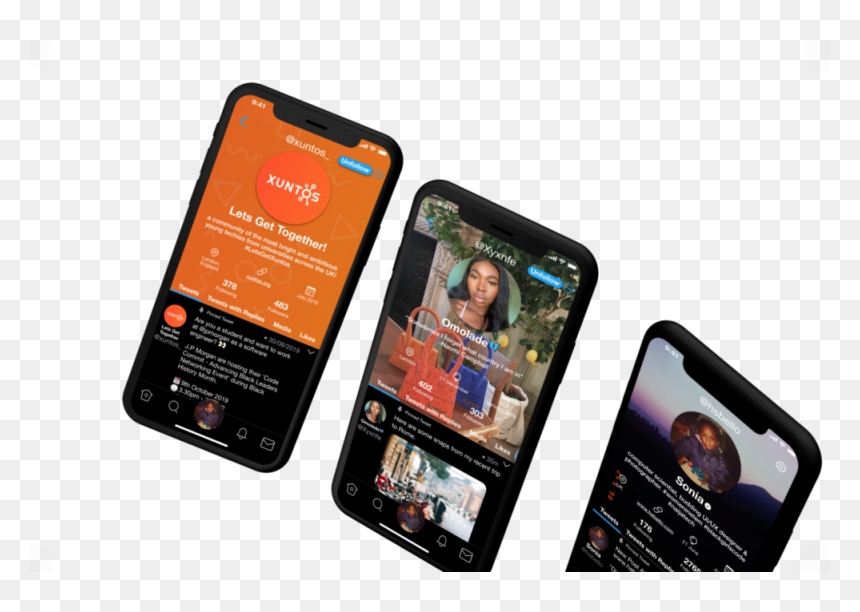 Mockup2 - Smartphone, HD Png Download - black twitter png