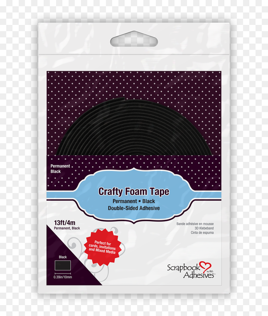 Scrapbook Adhesives Crafty Foam Tape, HD Png Download - tape texture png