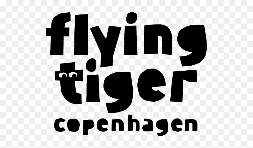 Small Flying Tiger Copenhagen Tall Black Rgb - Flying Tiger Copenhagen Logo, HD Png Download - black twitter png