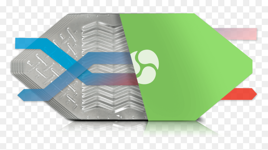 Aluminium Plate Counterflow Heat Exchanger Ericorporation - Icono Recuperador De Calor, HD Png Download - stack of plates png
