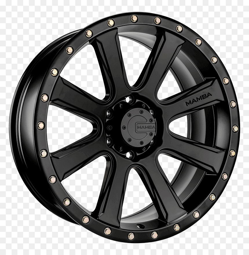 16 Black Trailer Wheels, HD Png Download - black mamba png