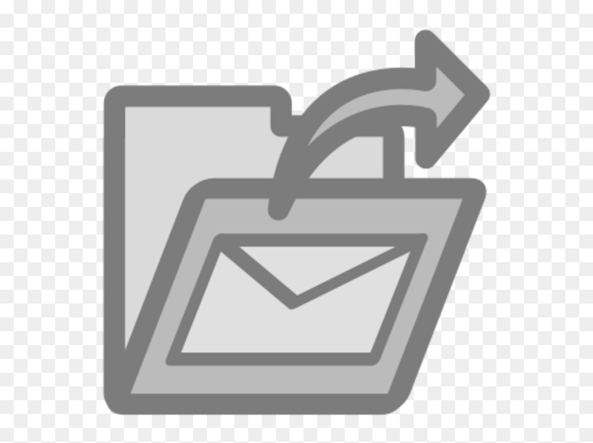 Folder Sent Mail Icon - Icon Surat Masuk Png, Transparent Png - mail symbol png