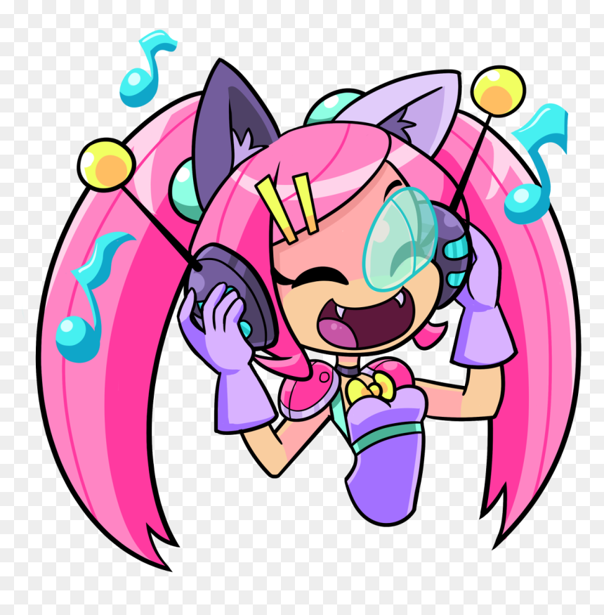 James Montagna On Twitter - Catgirl Without Salad Kebako, HD Png Download - cat girl png