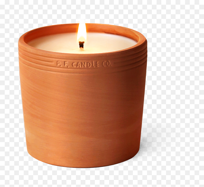 Tea Light Candles Png - Terracotta Candle Pots, Transparent Png - candle light png