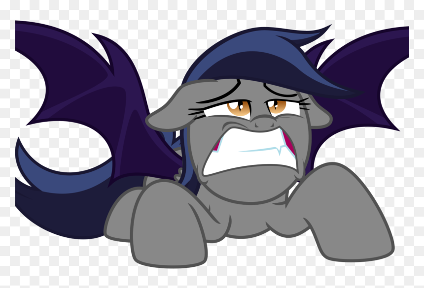 Inudewaruika, Bat Pony, Bat Pony Oc, Grimace, Oc, Oc - Mlp Bat Pony, HD Png Download - grimace png
