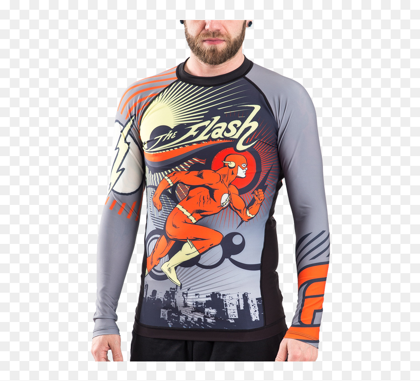 Рашгард Fusion Flash Running Man - Rash Guard, HD Png Download - flash running png
