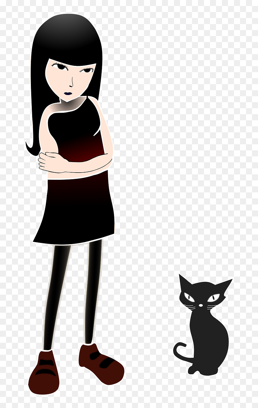 Cartoon, HD Png Download - cat girl png
