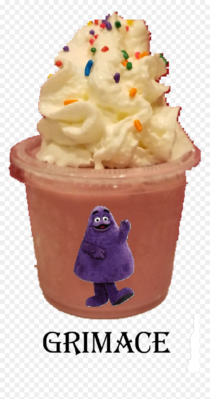 1 Pint Ice Cream Donazione Organi - Buttercream, HD Png Download - grimace png