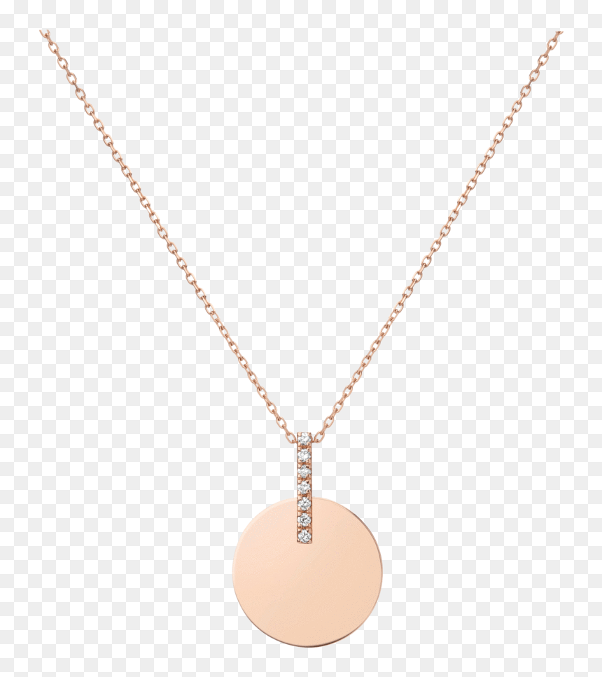Gold Disk Necklace - Locket, HD Png Download - locket png