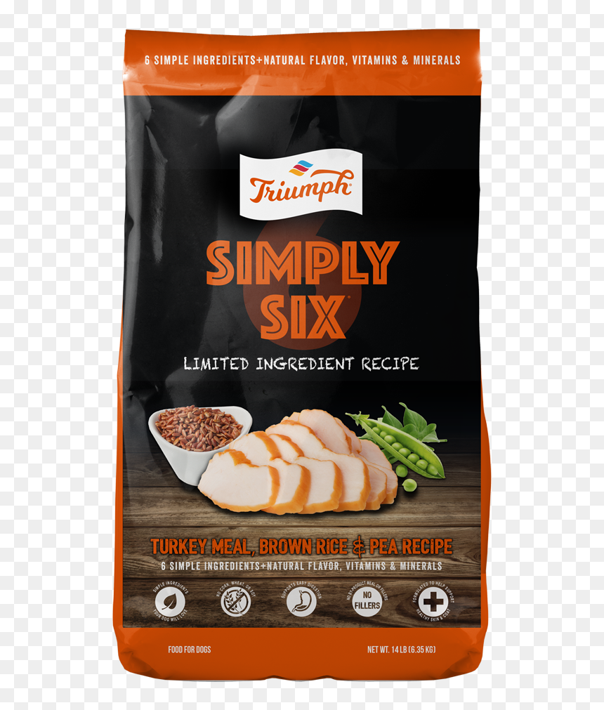Triumph Dog Simplysix Turkey 14lb - Simply Six Dog Food, HD Png Download - ingredients png