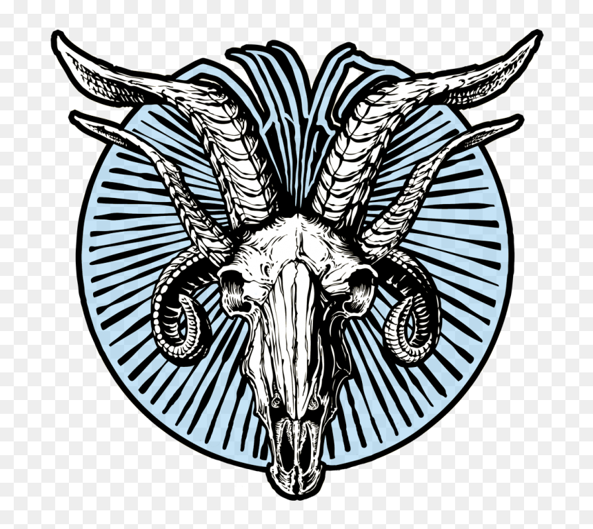 Angle Between Hour And Minute Hand At 5 30, HD Png Download - goat skull png
