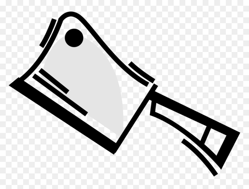 Knife Clipart Meat Cleaver, HD Png Download - cleaver png
