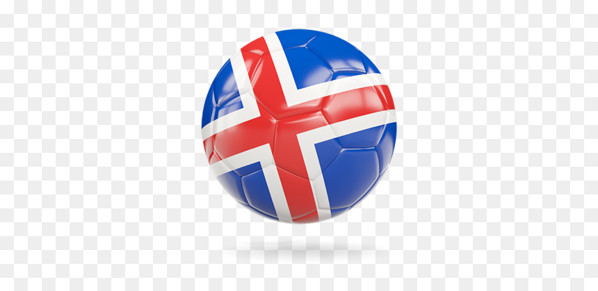 Glossy Soccer Ball - Iceland Flag Ball Png, Transparent Png - iceland flag png