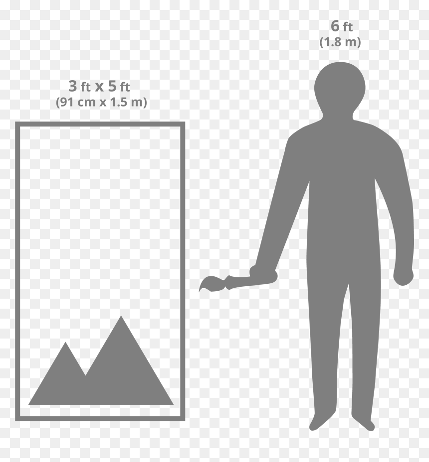 Art Sizing Scale Image - 18 X 24 To Scale, HD Png Download - human scale png