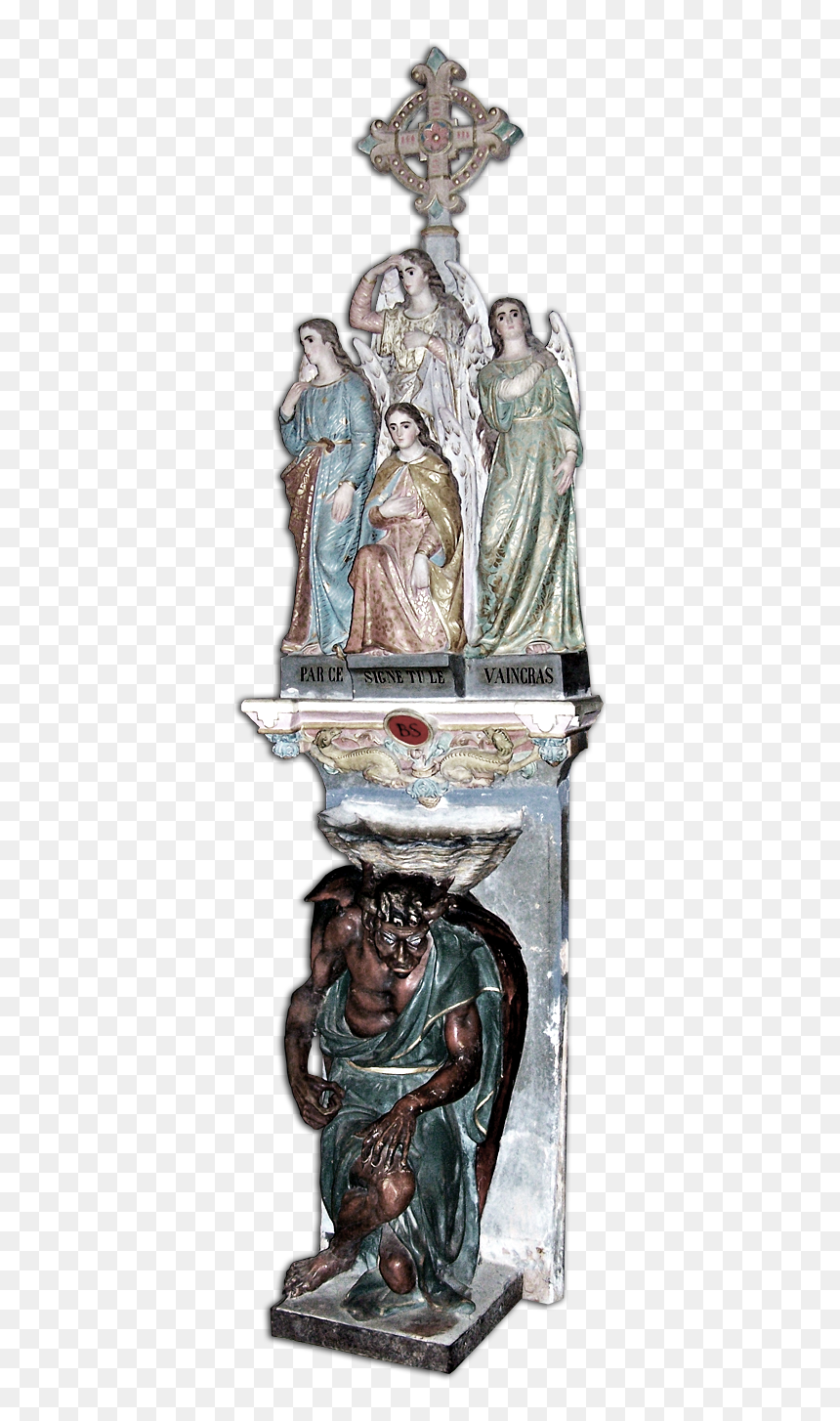 Sauniere"s Holy Water Stoup - Rennes Le Chateau, HD Png Download - holy water png