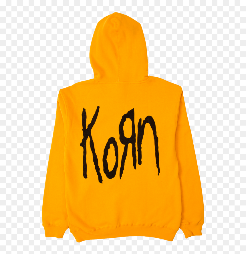 Korn Yellow Hoodie Back - Korn, HD Png Download - korn logo png