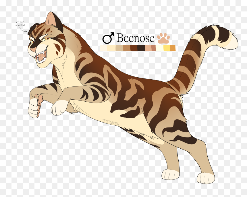Domestic Short-haired Cat , Png Download - Warrior Cats Oc Beepaw, Transparent Png - cat ear png