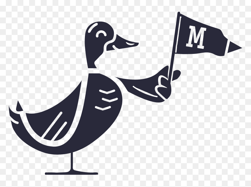 Duck, HD Png Download - swan silhouette png