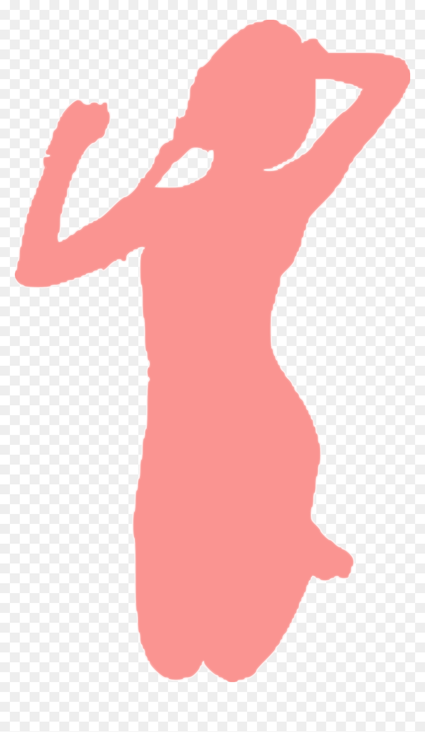 Silhouette Clip Art - Silueta Niña En Cuclillas, HD Png Download - cowgirl silhouette png