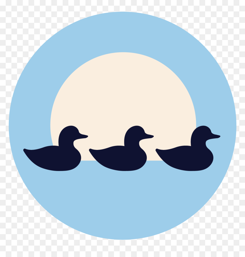 Duck, HD Png Download - swan silhouette png