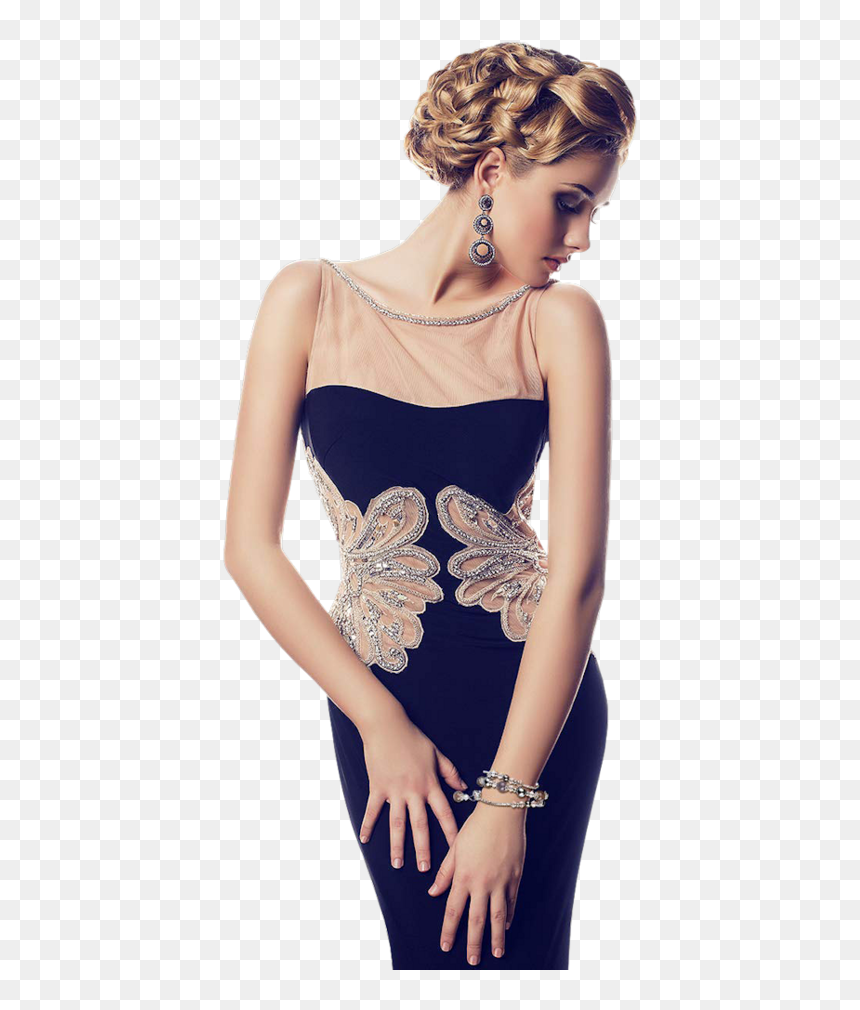 Фото Элегантной Женщины Блондинки, HD Png Download - tubes femmes png