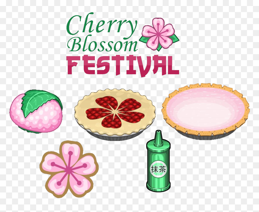 Cherry Blossom Festival Ingredients - Papa Louie Cherry Blossom Festival, HD Png Download - ingredients png