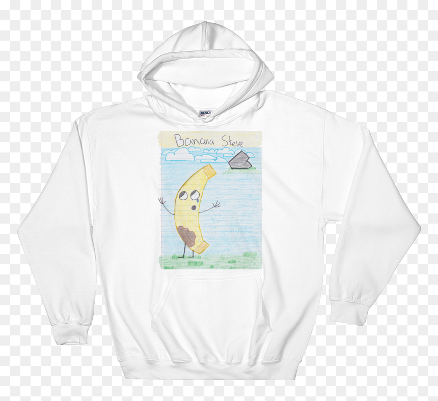 Bannana Steve Hooded Sweatshirt By Mr Tj Hoodie From - Pain From Love Hoodie, HD Png Download - minecraft steve head png