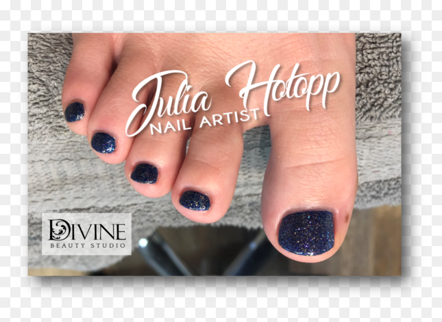 Julia Pedi Blue Sparkle - Nail Polish, HD Png Download - blue sparkle png