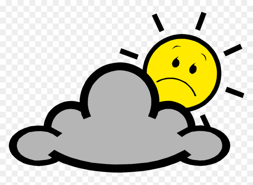 Vector Illustration Of Weather Forecast Sun And Clouds, HD Png Download - clouds vector png