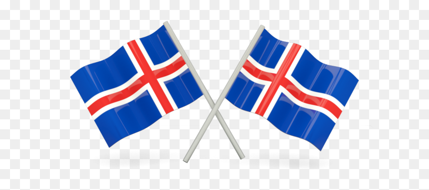 Two Wavy Flags - Cape Verde Flag Png, Transparent Png - iceland flag png