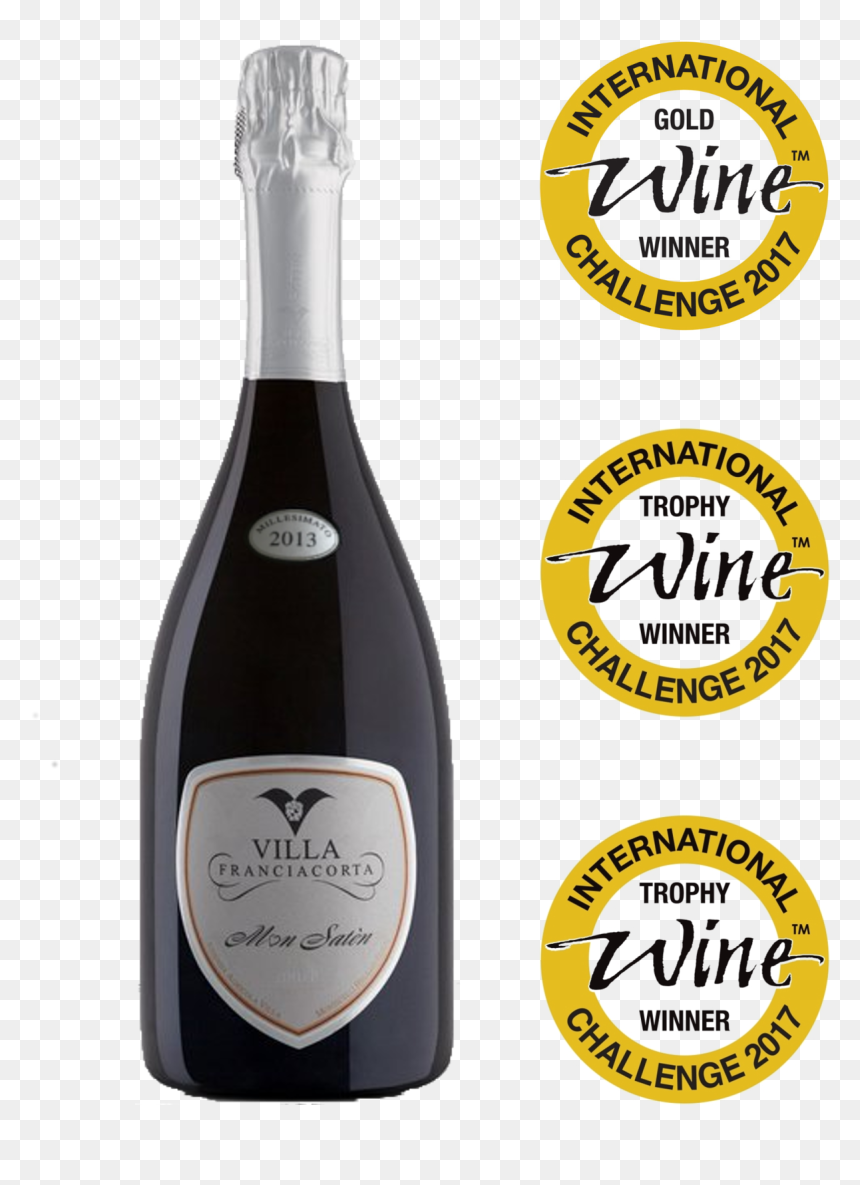 Glass Bottle, HD Png Download - gold champagne bottle png