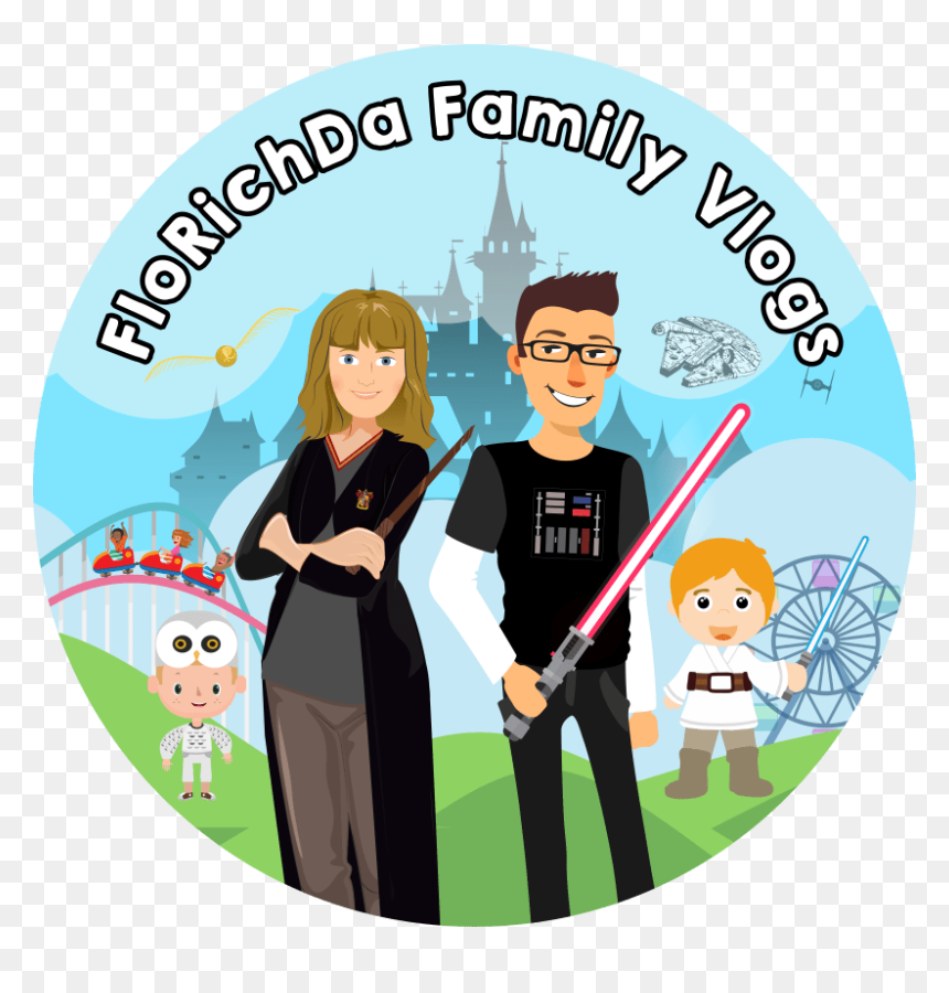 Design And Illustration Of Logo An Banner For Florichda - Family Vlogs, HD Png Download - fancy banner png