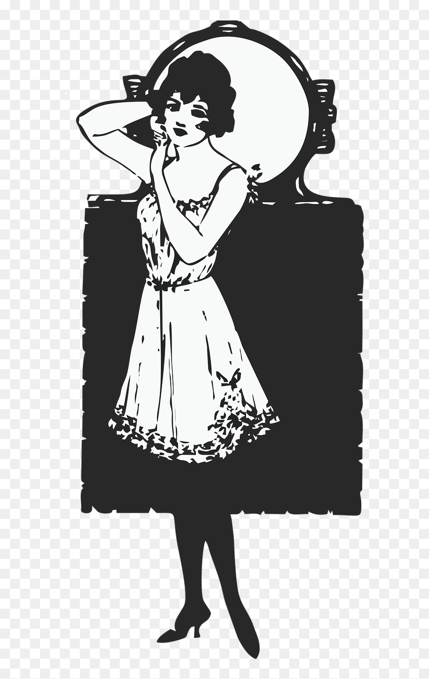 Vector Graphics, HD Png Download - vintage girl png