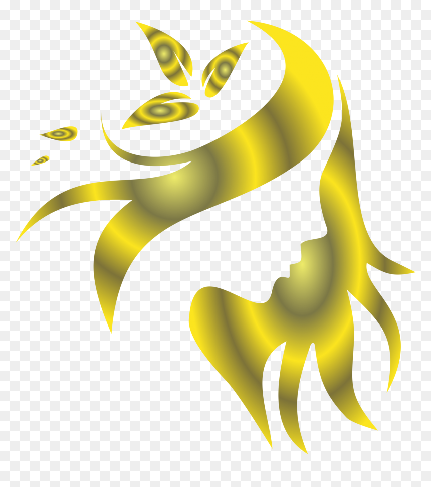 Logomarca Dourada Para Salão - Logo Para Salao De Beleza, HD Png Download - moldura dourada arabescos png