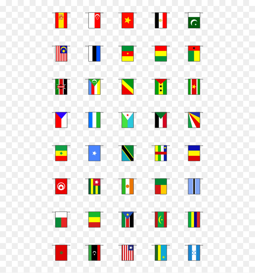 Flags With 2 Line Of Symmetry, HD Png Download - country flags png