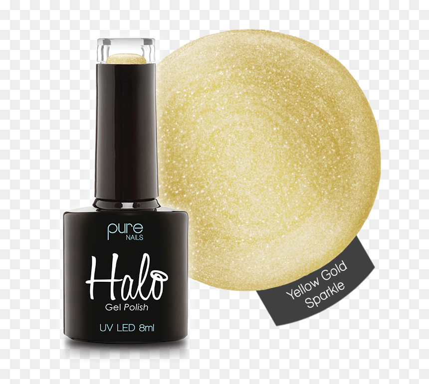 Nail Polish, HD Png Download - yellow sparkle png