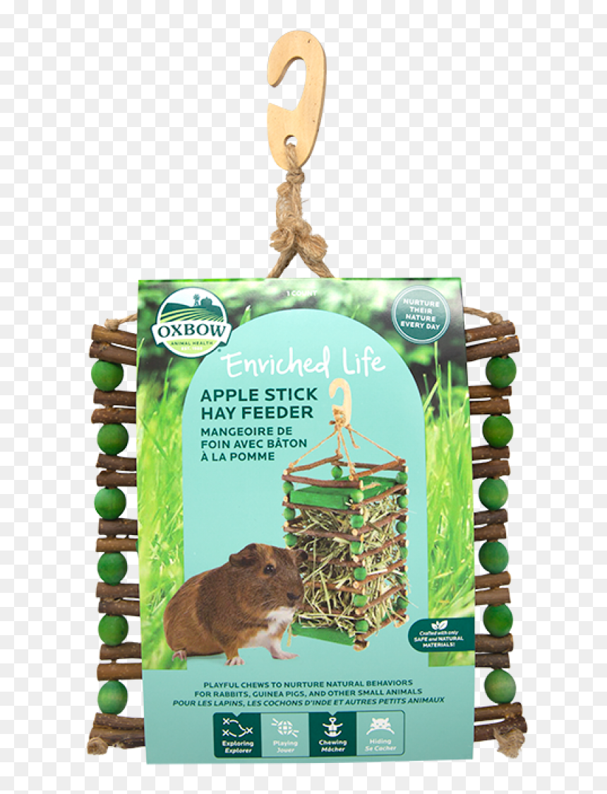 Oxbow Apple Stick Hay Feeder, HD Png Download - chinchilla png