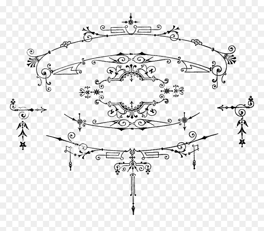 Typography, HD Png Download - vintage ornament png