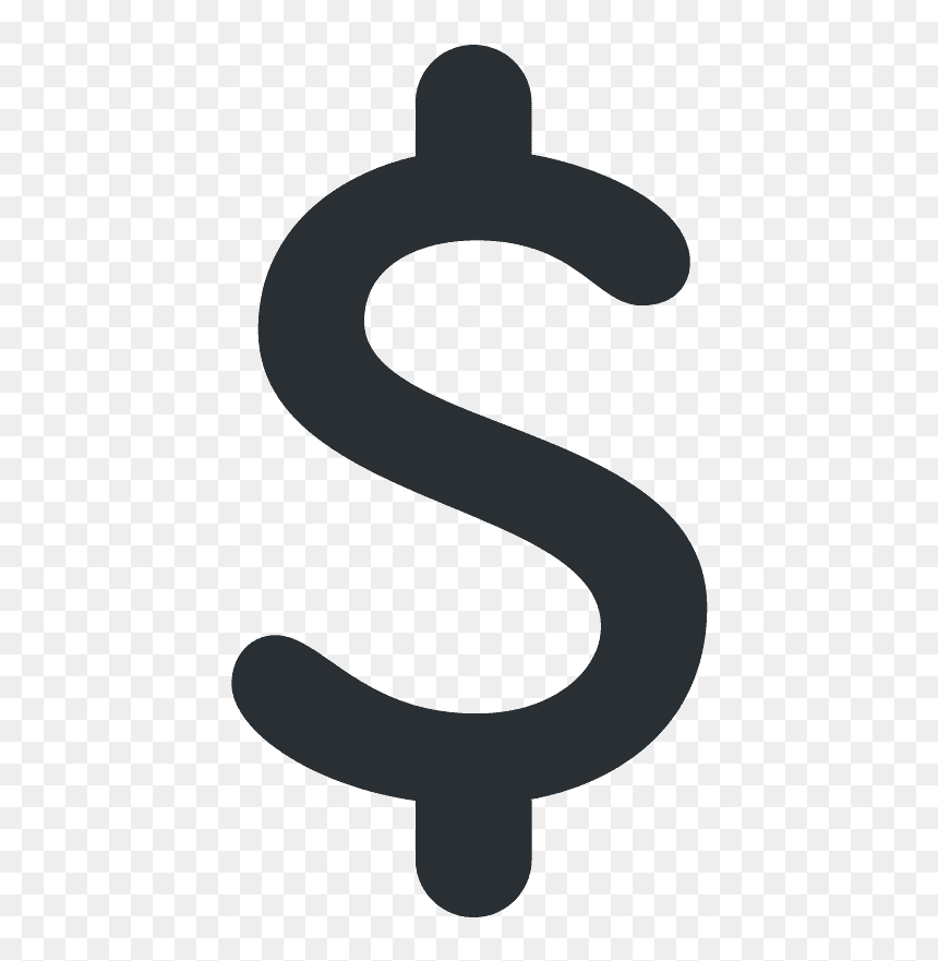 Heavy Dollar Sign Emoji Clipart - Transparent Dollar Signs Icon, HD Png Download - white dollar sign png