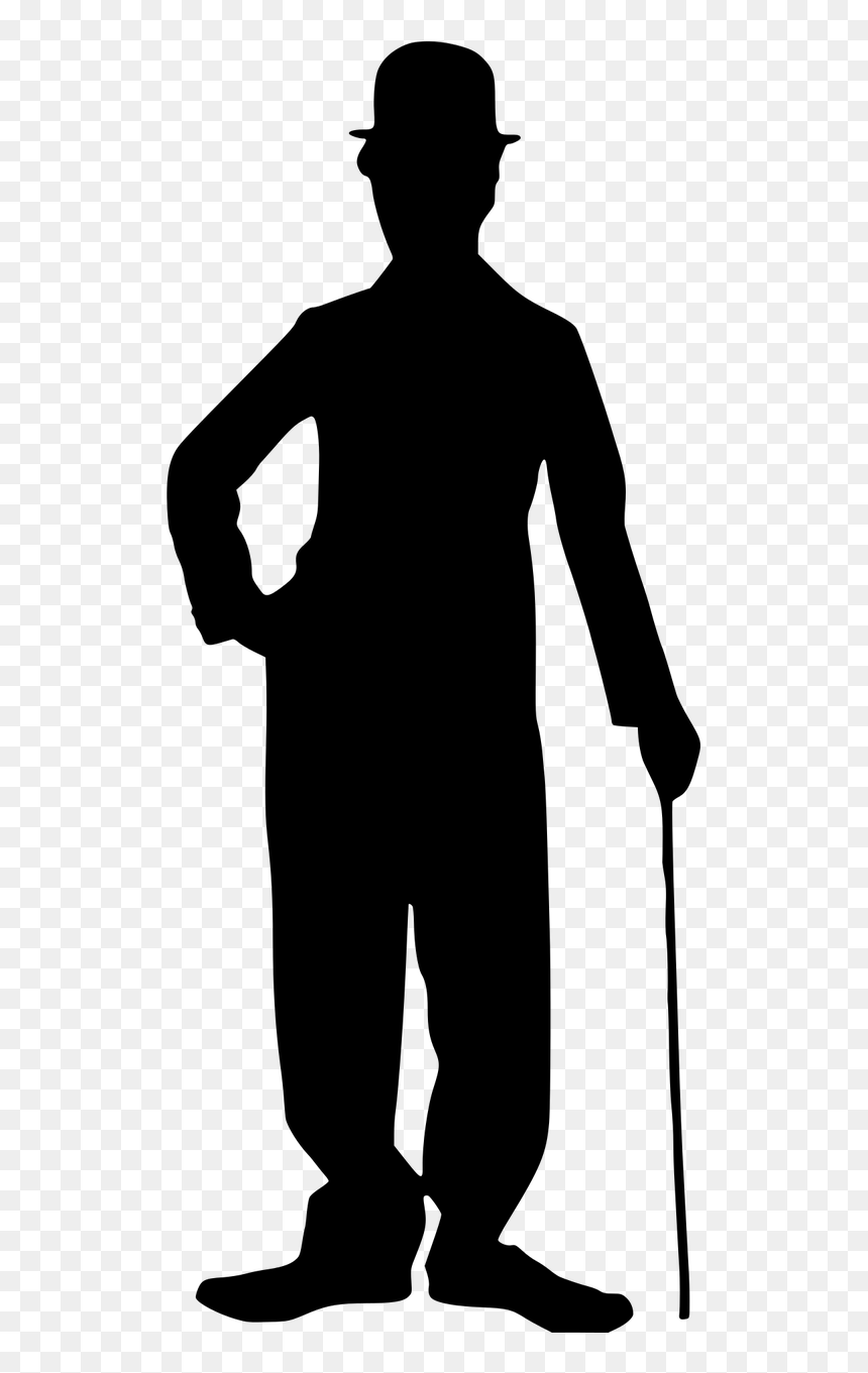 Chaplin Charlie Silhouette Free Photo - Charlie Chaplin Silhouette, HD Png Download - charlie chaplin png
