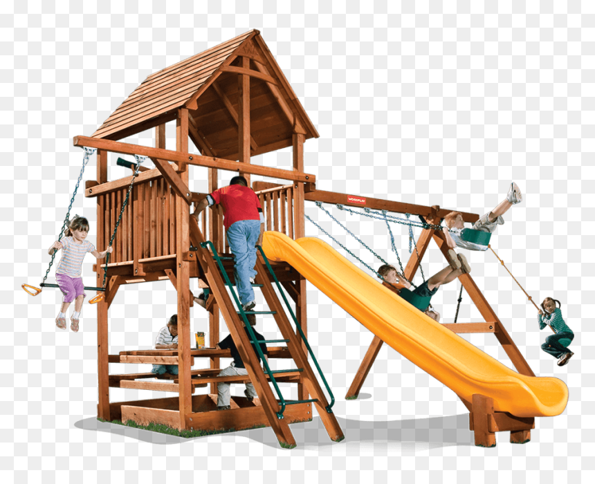 Playground Clipart Swing Set - Woodplay Swing Sets, HD Png Download - swing set png