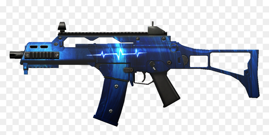 Airsoft Gun G36k, HD Png Download - gold ak47 png