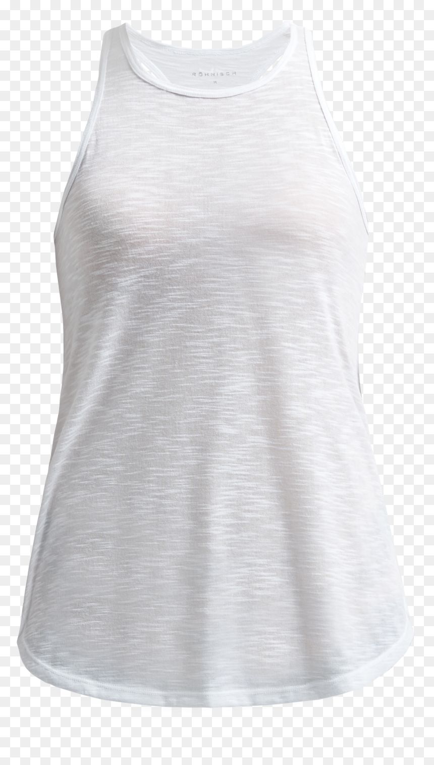 Sheer Tank Top, White, , Hi-res - Pattern, HD Png Download - white tank top png
