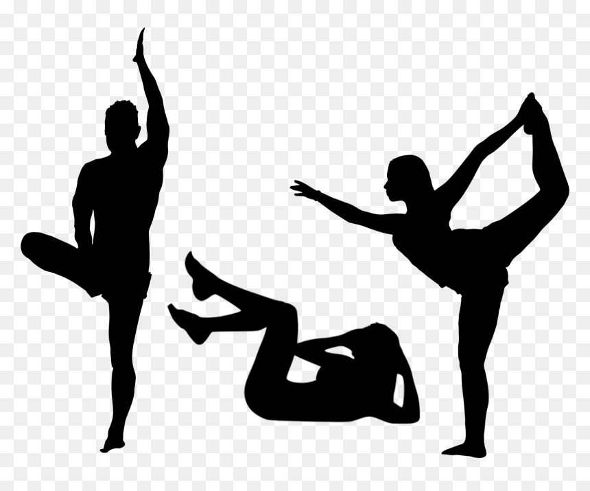 Circuit-based Training Workout That Begins And Ends - Male Yoga Pose Silhouette, HD Png Download - workout silhouette png